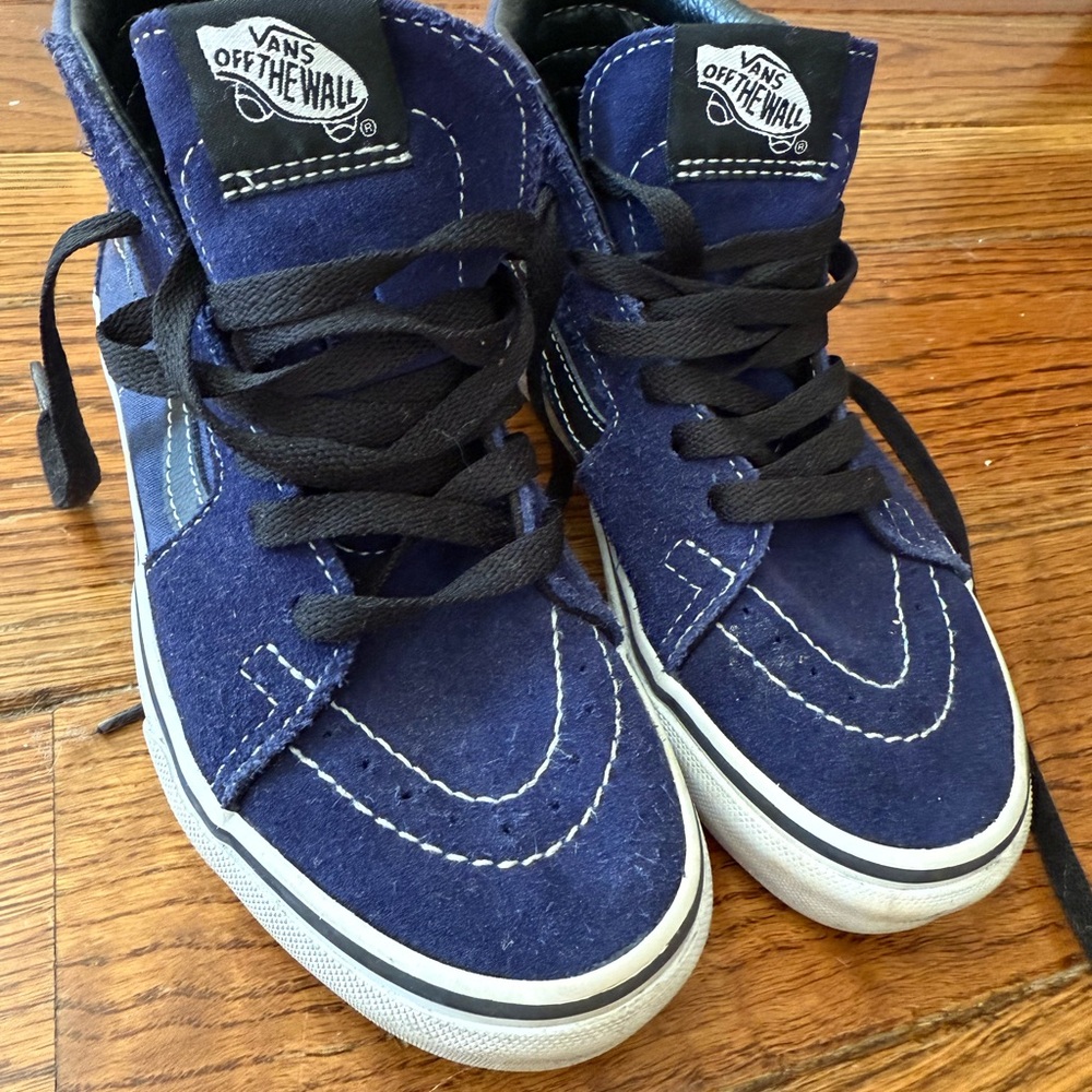 Vans Kids Navy High-Top Sneakers